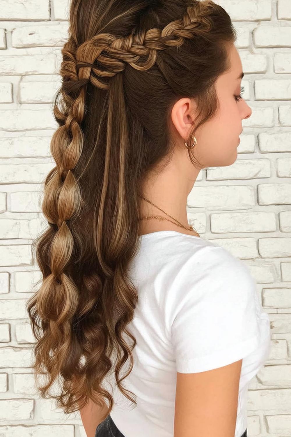 Elegante Locken-Hochsteckfrisur