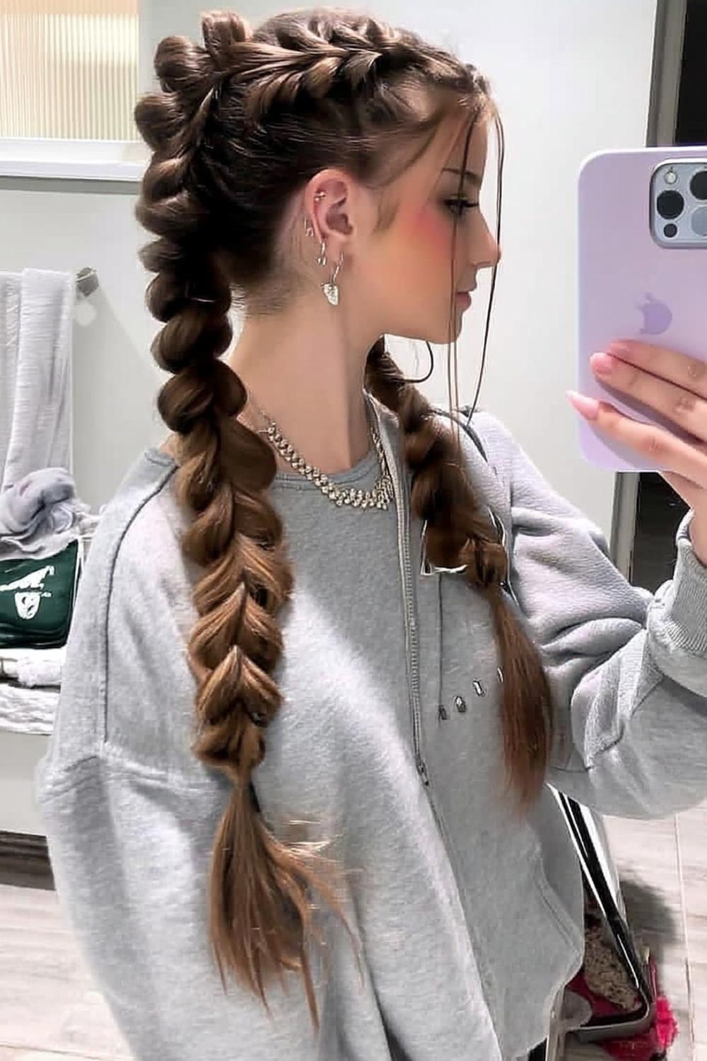 Elegante Wellen mit Haarschmuck