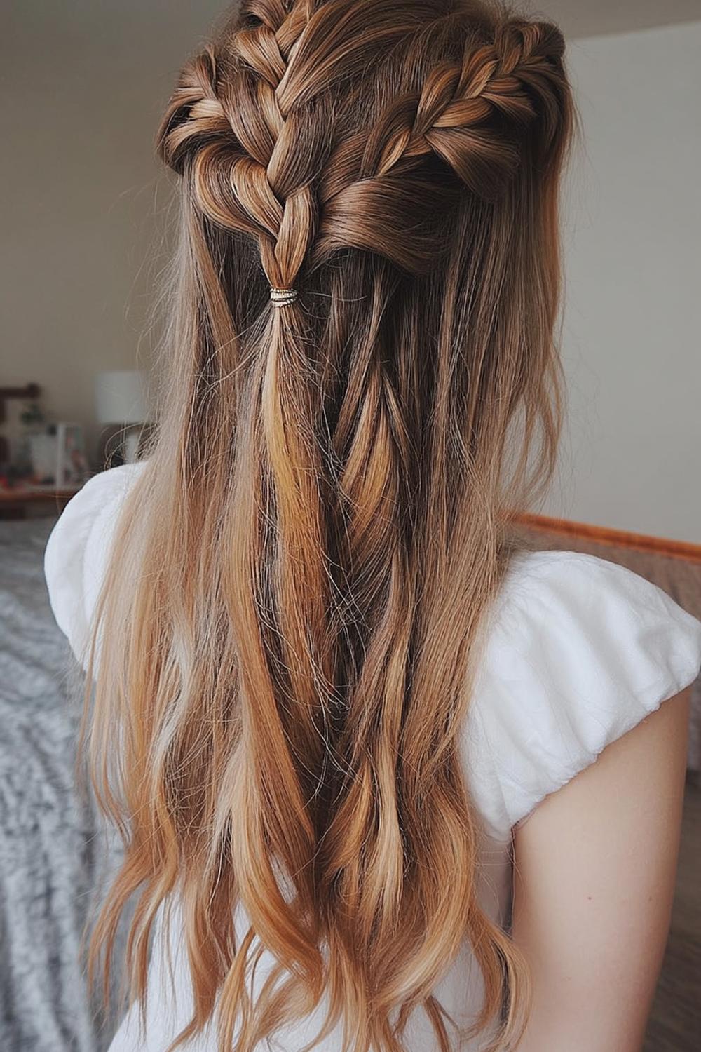 Glamouröse Locken-Hochsteckfrisur