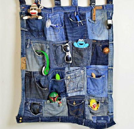 Aufbewahrungskorb aus Jeans