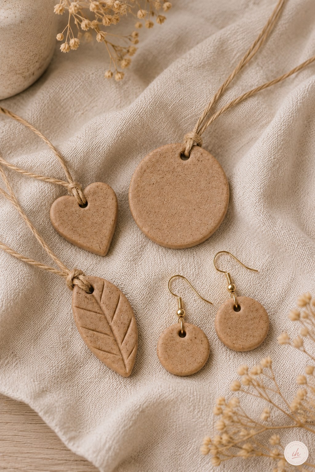 Kaffee-Knete Diy Schmuck - Anhänger Und Ohrringe Aus Dem