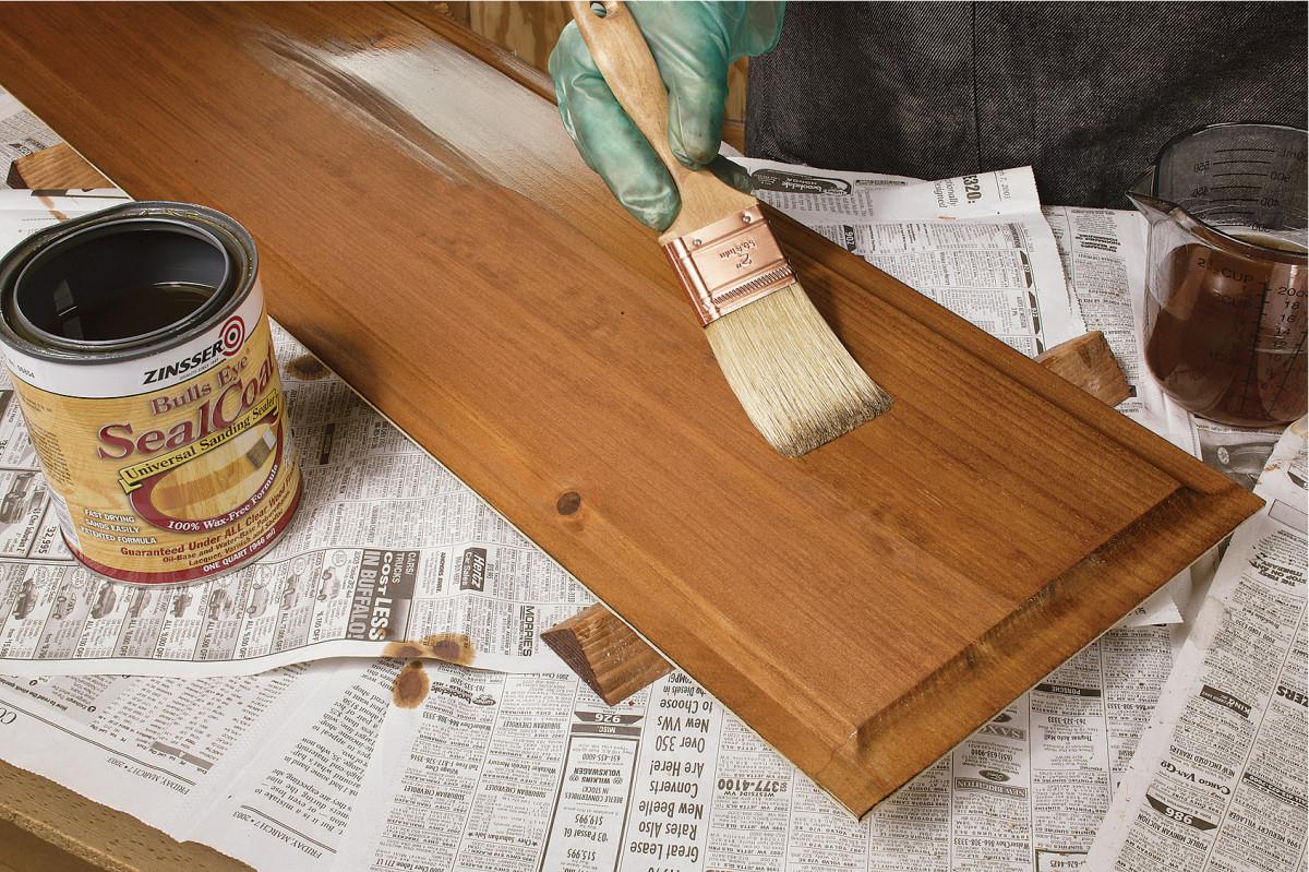 Gebeiztes Holz versiegeln