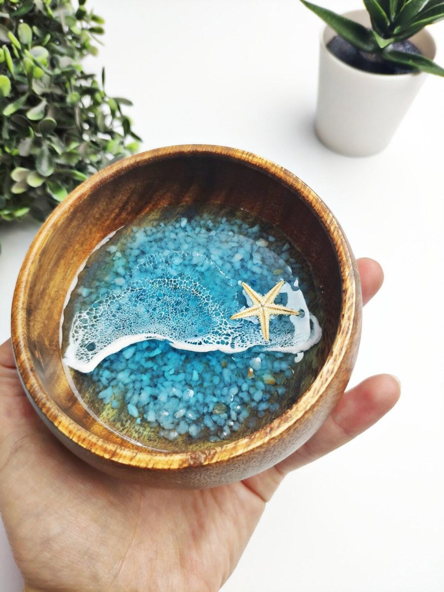 Kleine Resin Schale dekorativ