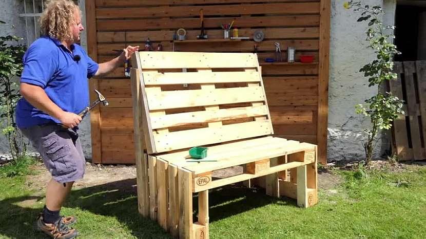 Paletten Sitzbank DIY
