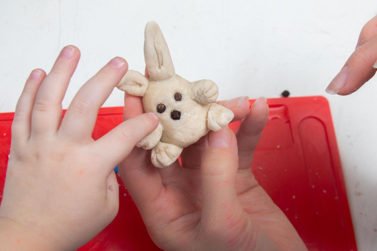 Lustige Salzteig Tiere Ostern basteln