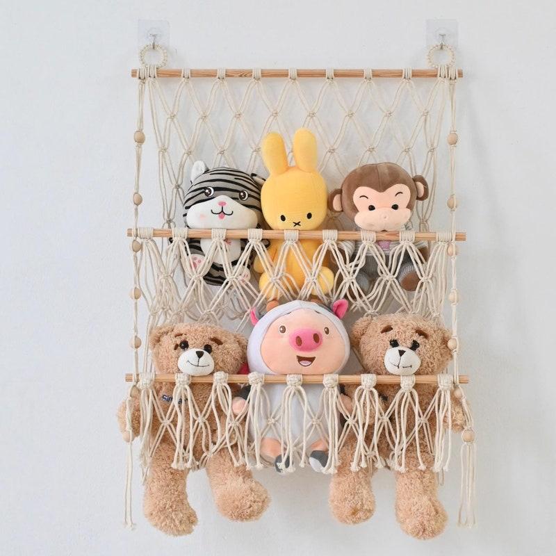 Makramee Kinderzimmer Organizer Spielzeug