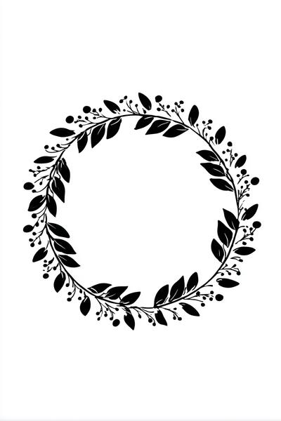 15. Monogramm-Rahmen mit Mini-Blättern für for mehndi designs simple unique ideas