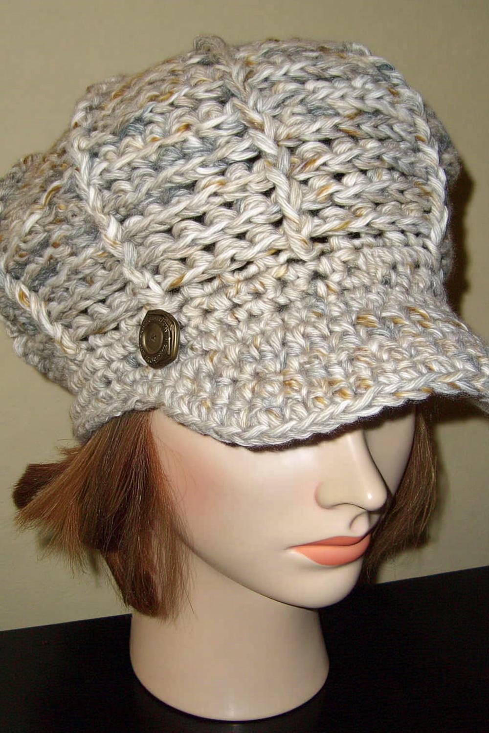 Elegante Cap mit Schirm