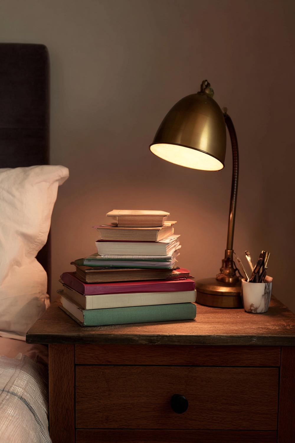 25 Nachttisch dekorieren Ideen: Stilvolle Szenen für ein ruhiges Schlafzimmer