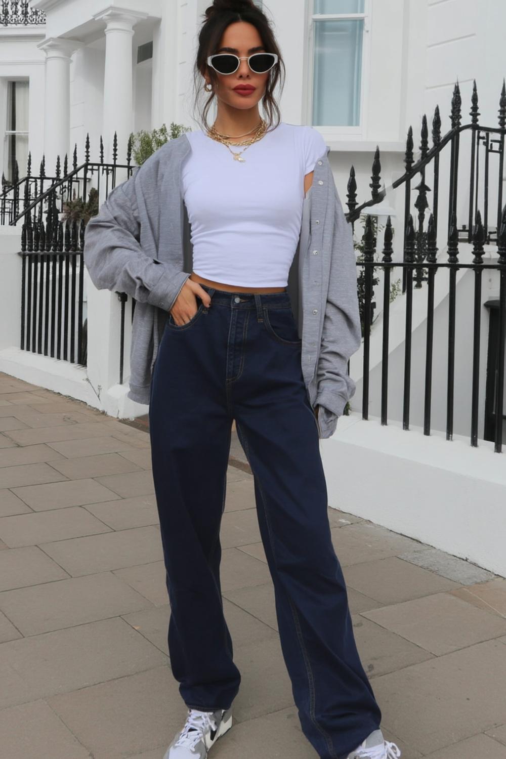 Layering mit Cardigan