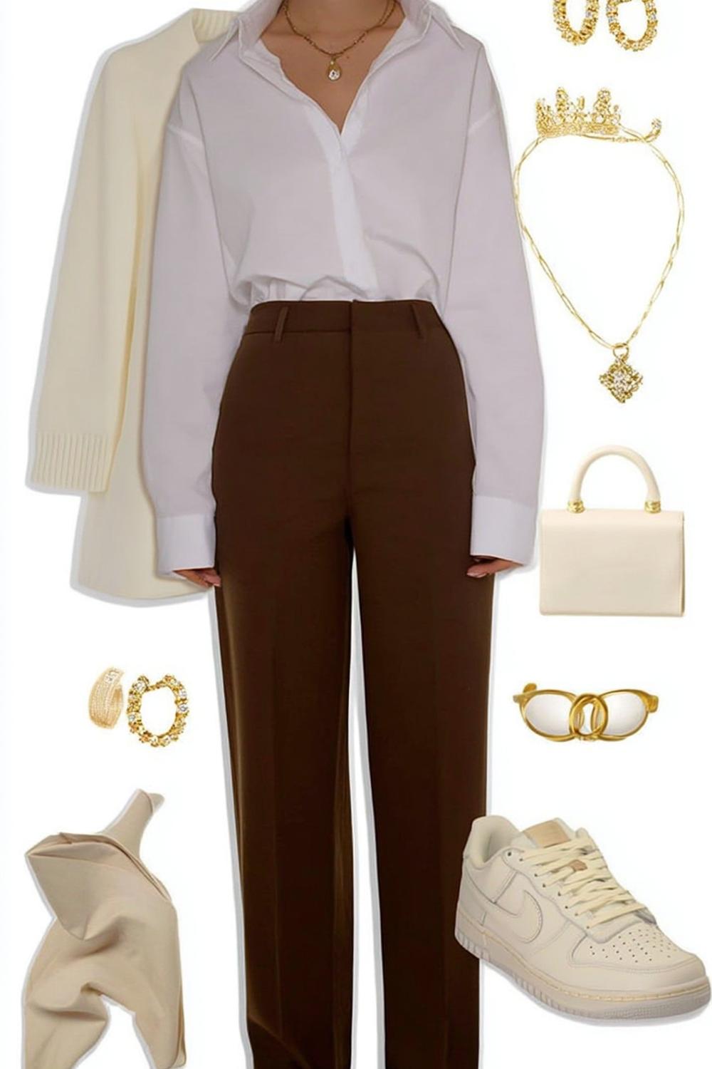 Schwarze Anzugshose Power