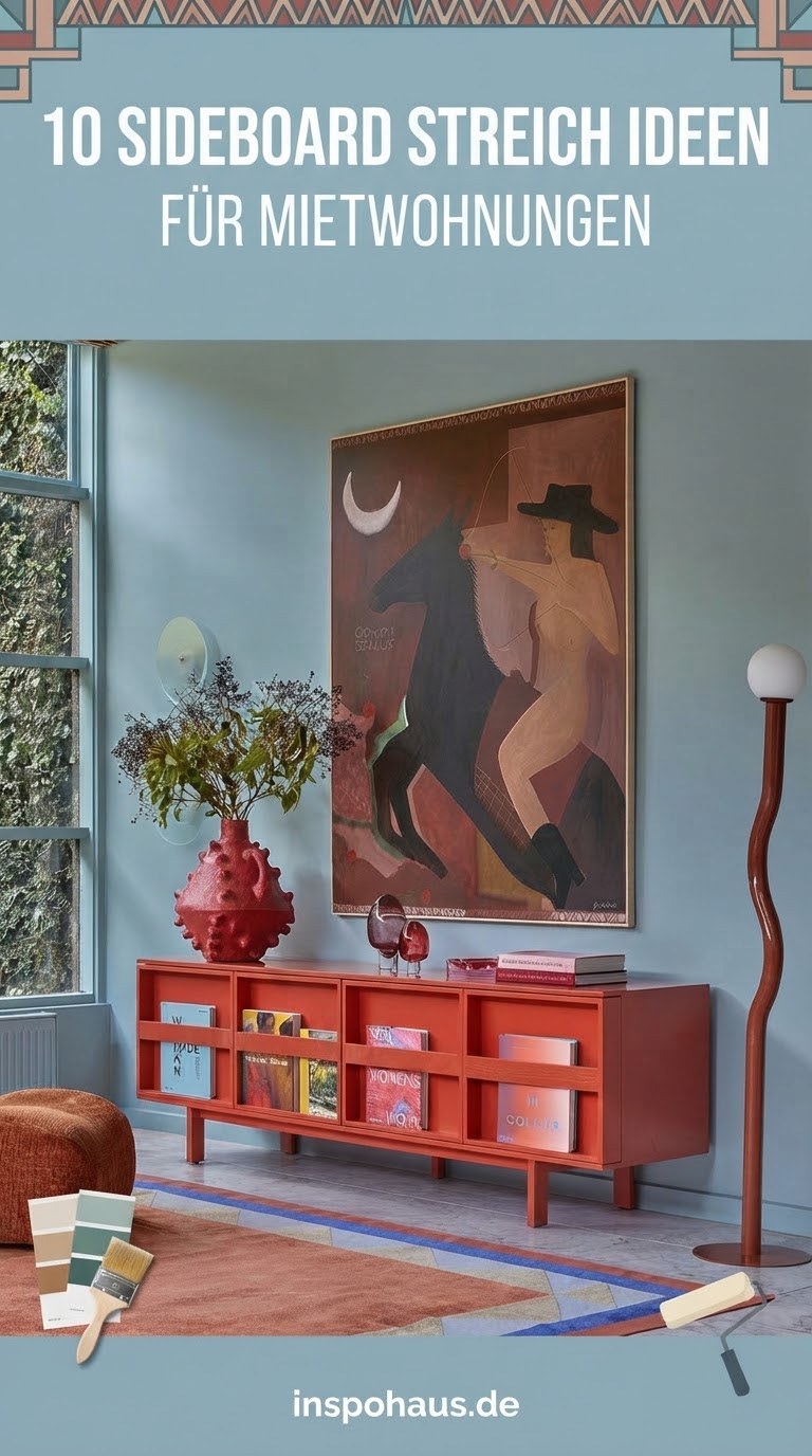 10 Sideboard Streichen Ideen für Mietwohnungen
