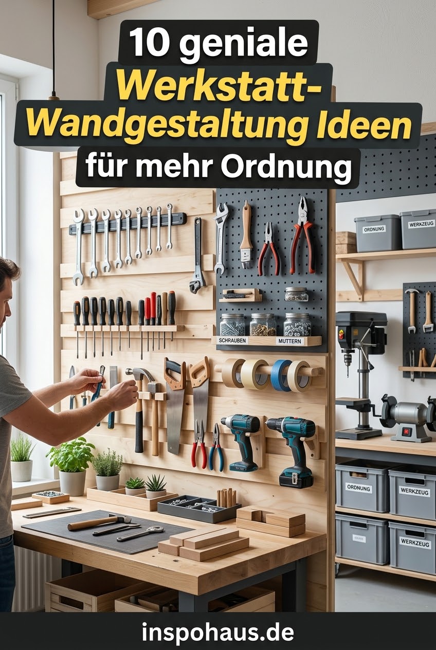 10 geniale Werkstatt-Wandgestaltung Ideen für mehr Ordnung