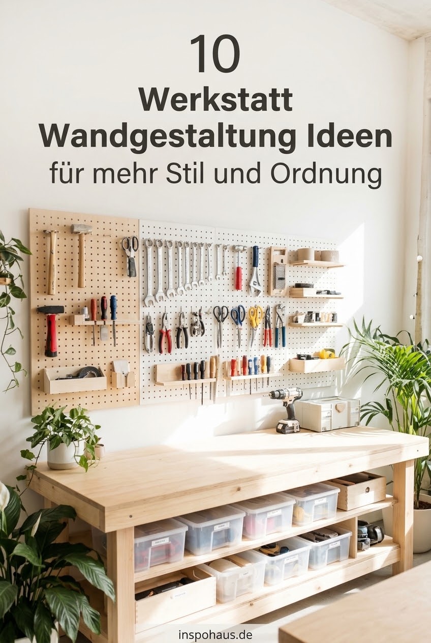10 Werkstatt Wandgestaltung Ideen für mehr Stil und Ordnung