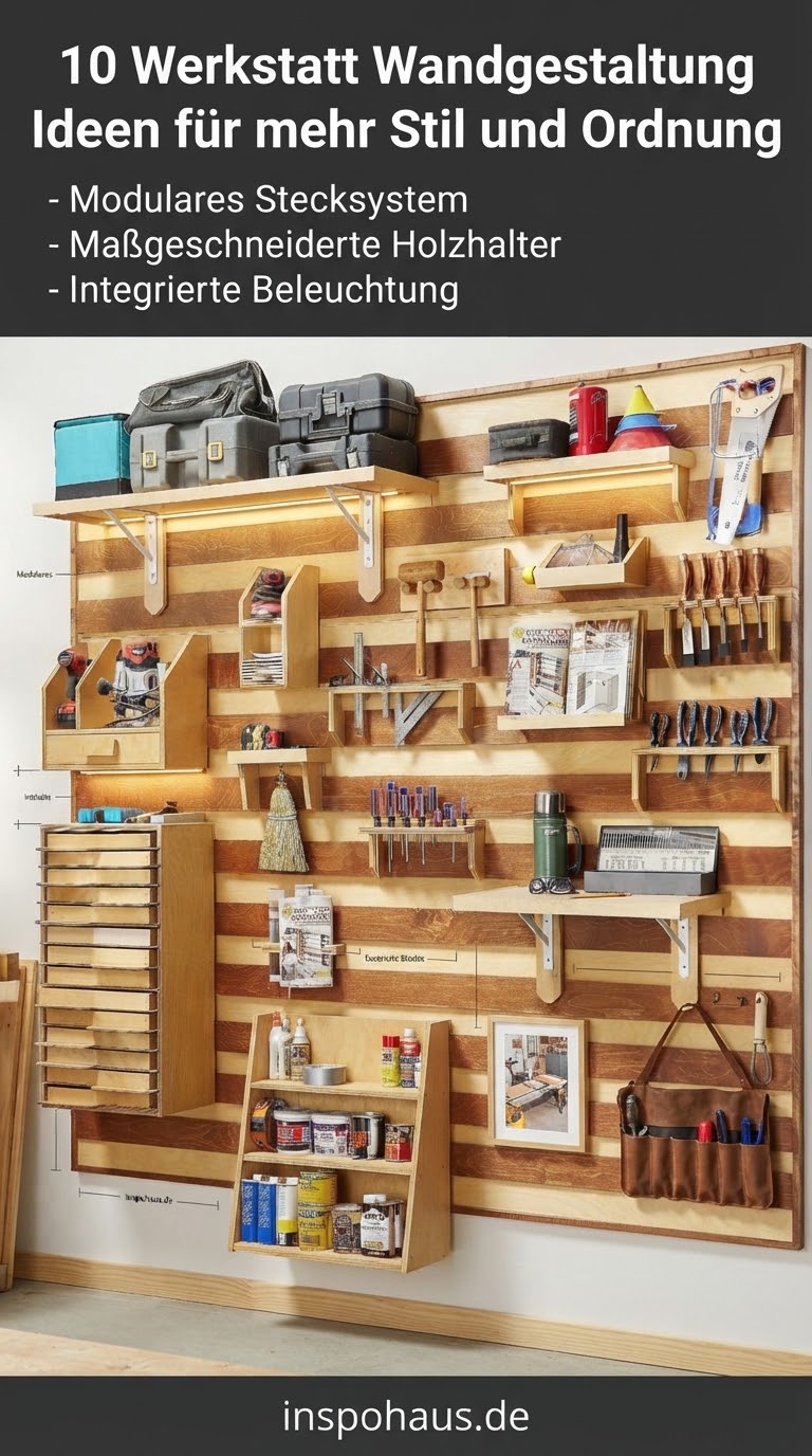 10 Werkstatt Wandgestaltung Ideen für mehr Stil und Ordnung