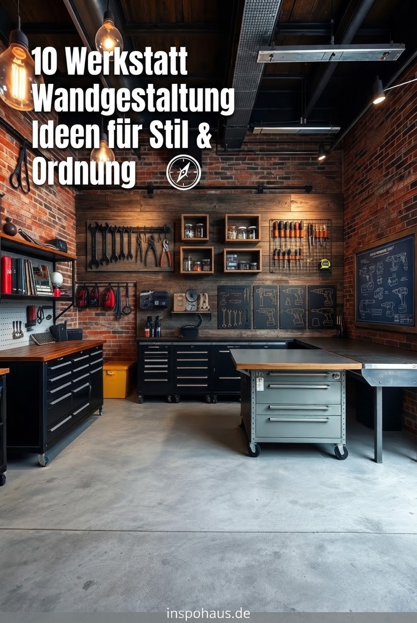 10 Werkstatt Wandgestaltung Ideen für Stil & Ordnung