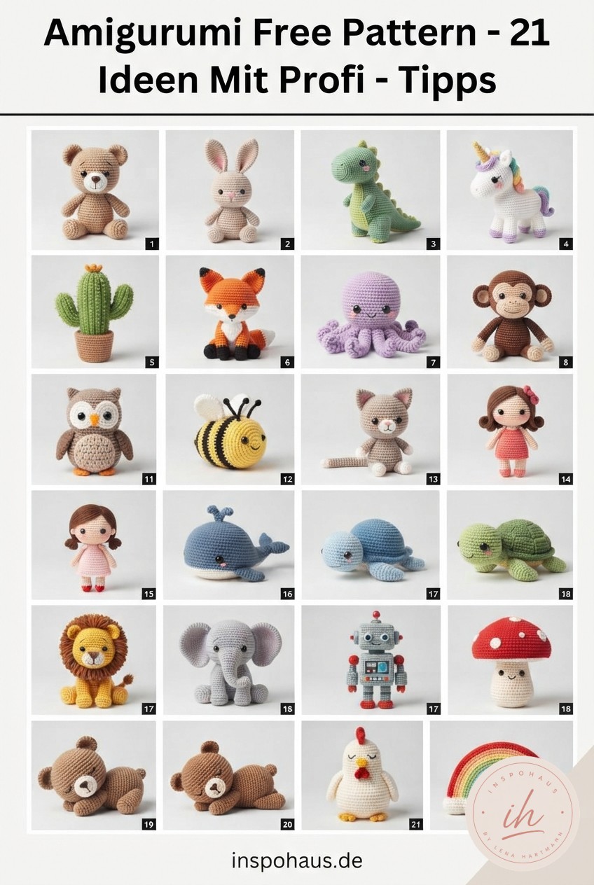 Amigurumi Free Pattern - 21 Ideen Mit Profi - Tipps