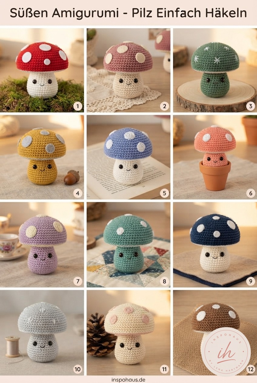Süßen Amigurumi - Pilz Einfach Häkeln