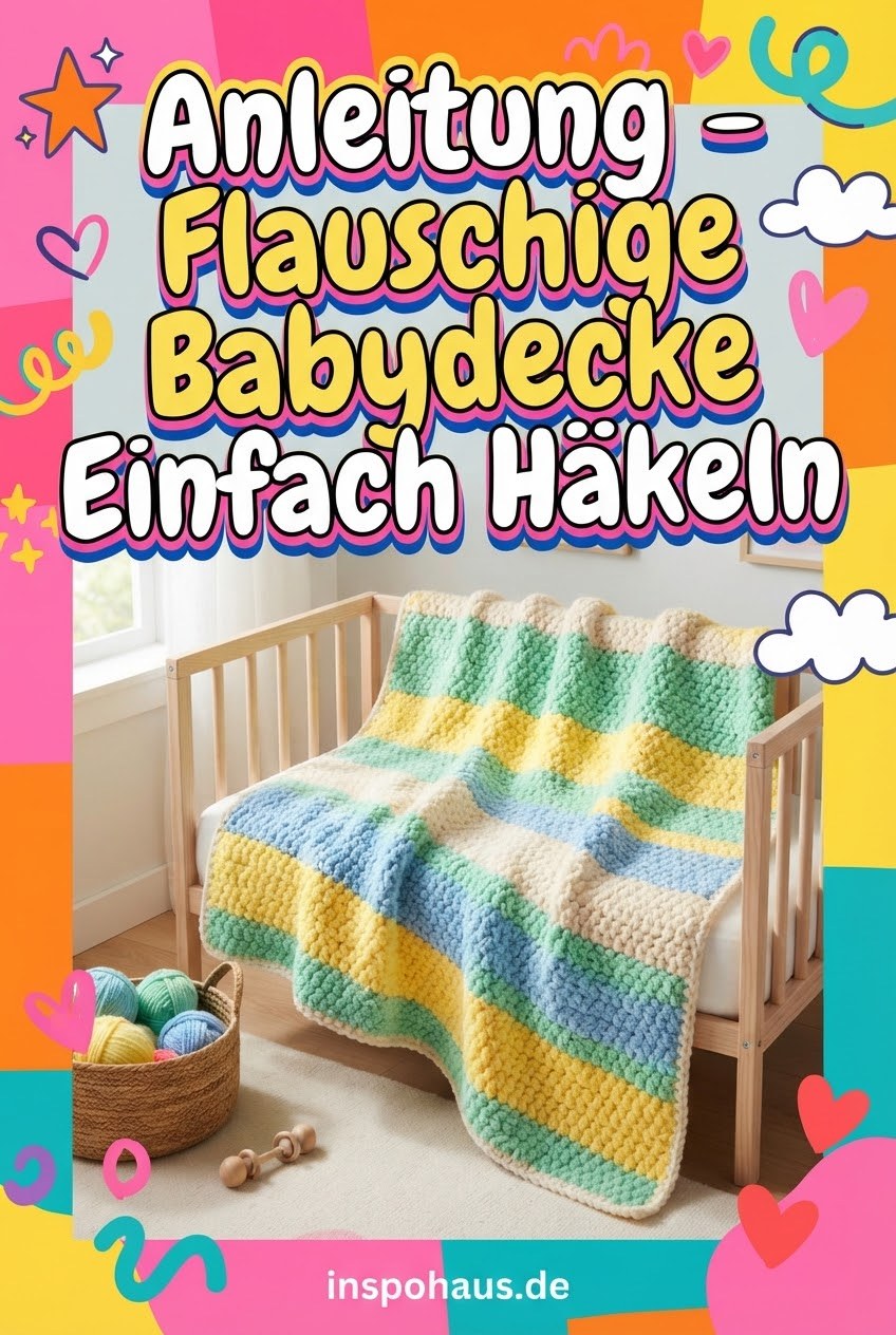 Anleitung - Flauschige Babydecke Einfach Häkeln