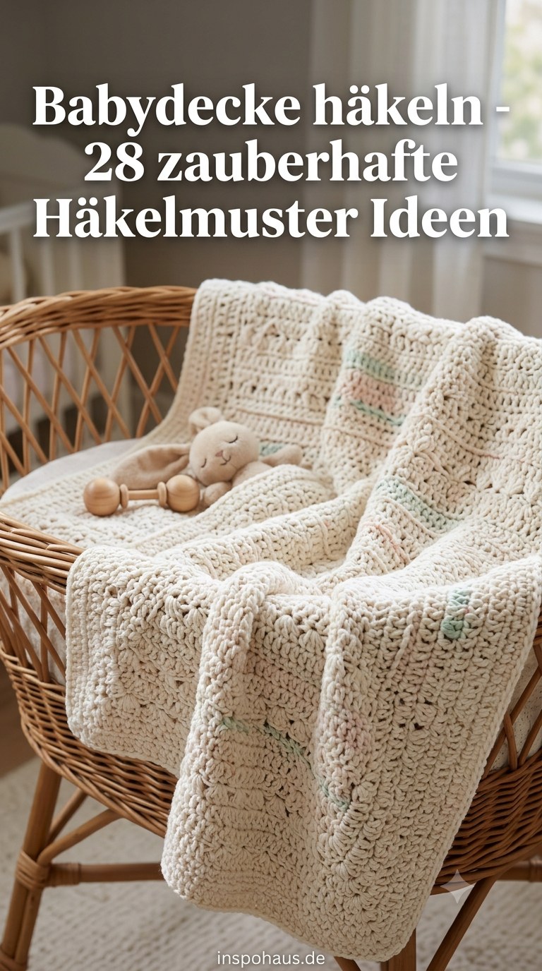 Babydecke häkeln - 28 zauberhafte Häkelmuster Ideen