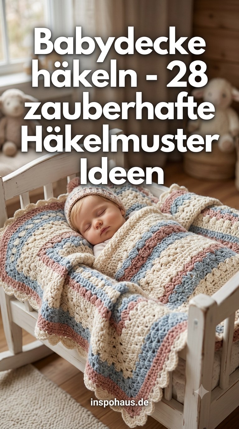 Babydecke häkeln - 28 zauberhafte Häkelmuster Ideen