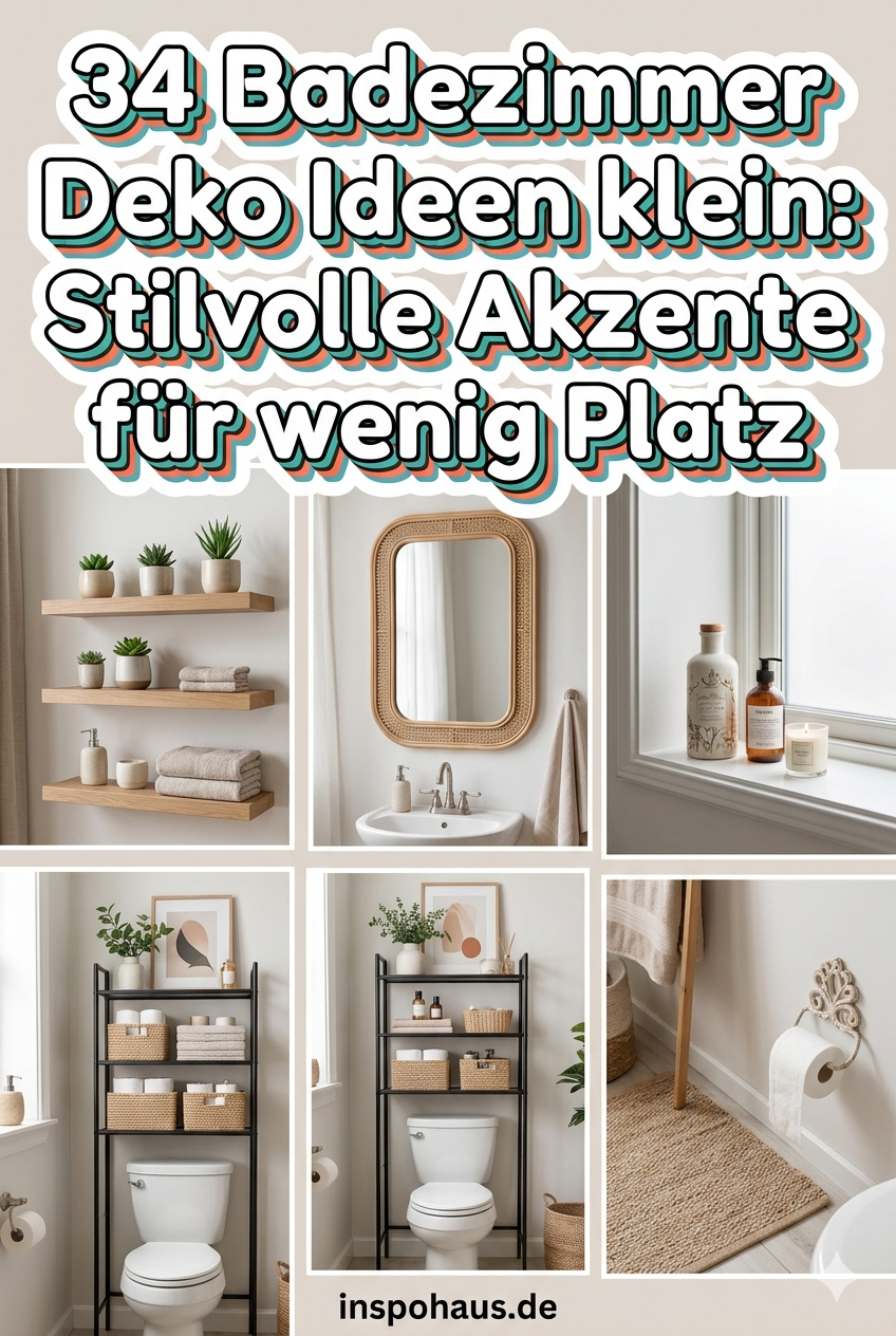 34 Badezimmer Deko Ideen klein: Stilvolle Akzente für wenig Platz