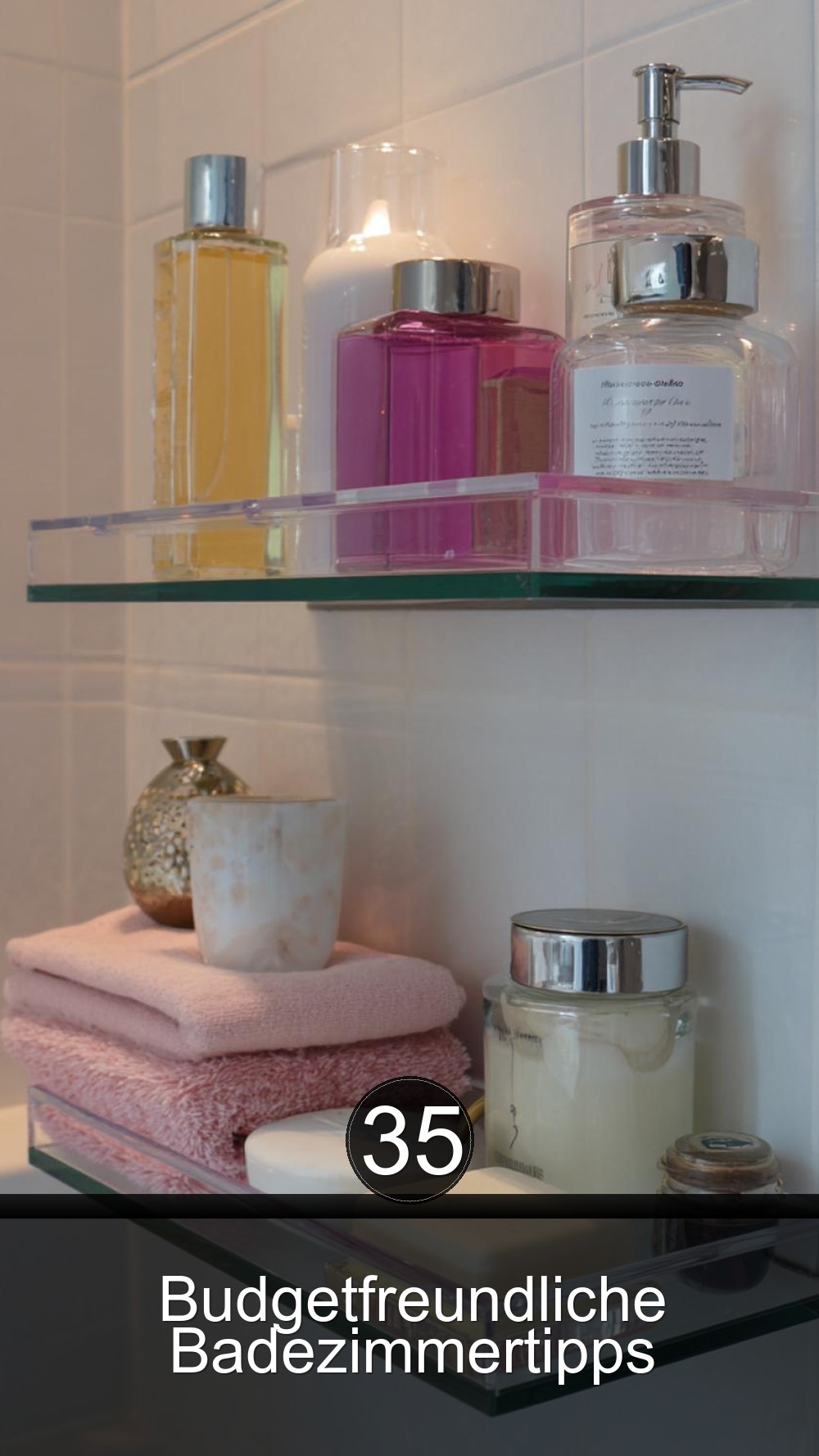 35 Budgetfreundliche Badezimmertipps