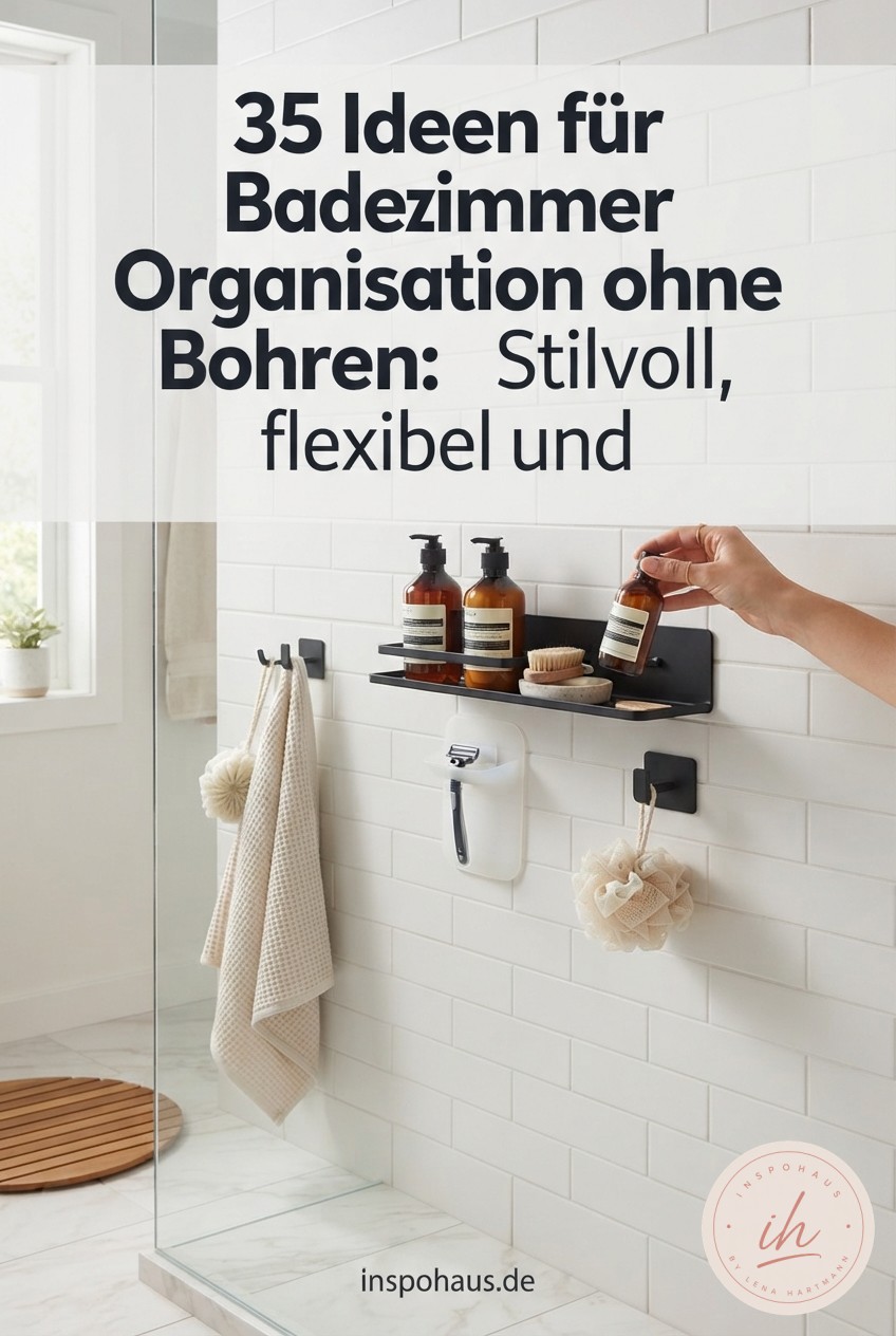 35 Ideen für Badezimmer Organisation ohne Bohren: Stilvoll, flexibel und mieterfreundlich