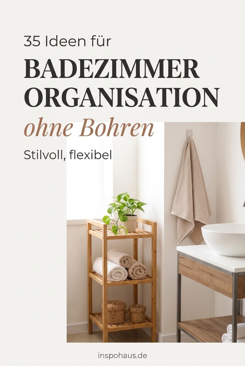 35 Ideen für Badezimmer Organisation ohne Bohren: Stilvoll, flexibel und mieterfreundlich