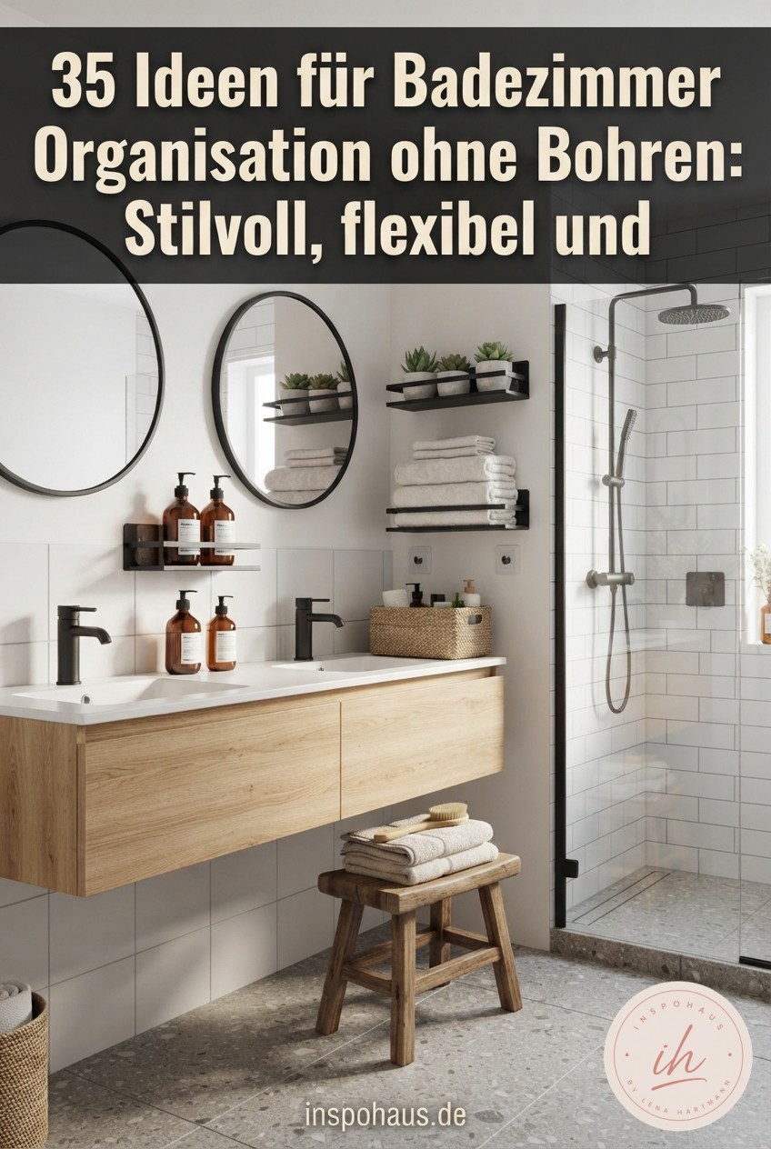 35 Ideen für Badezimmer Organisation ohne Bohren: Stilvoll, flexibel und mieterfreundlich