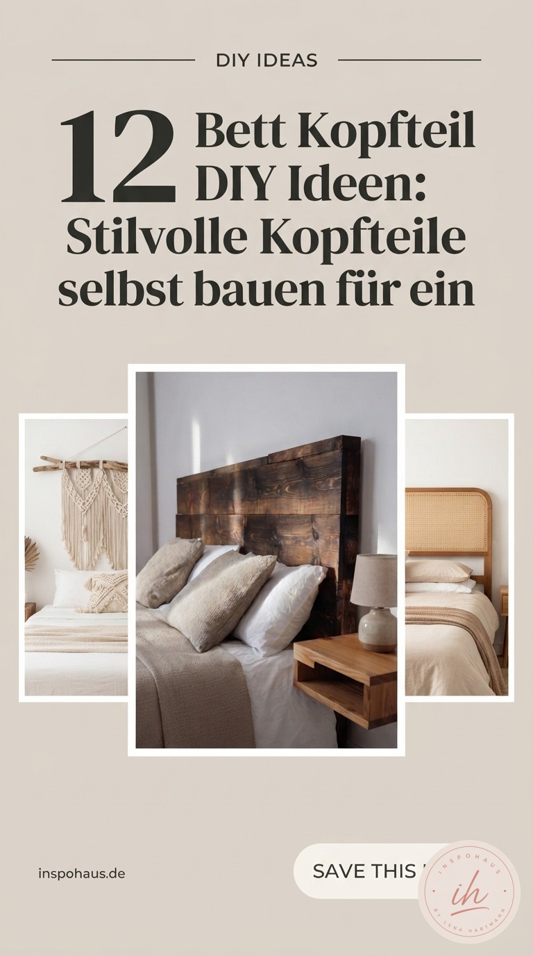 12 Bett Kopfteil DIY Ideen: Stilvolle Kopfteile selbst bauen für ein Schlafzimmer mit Charakter