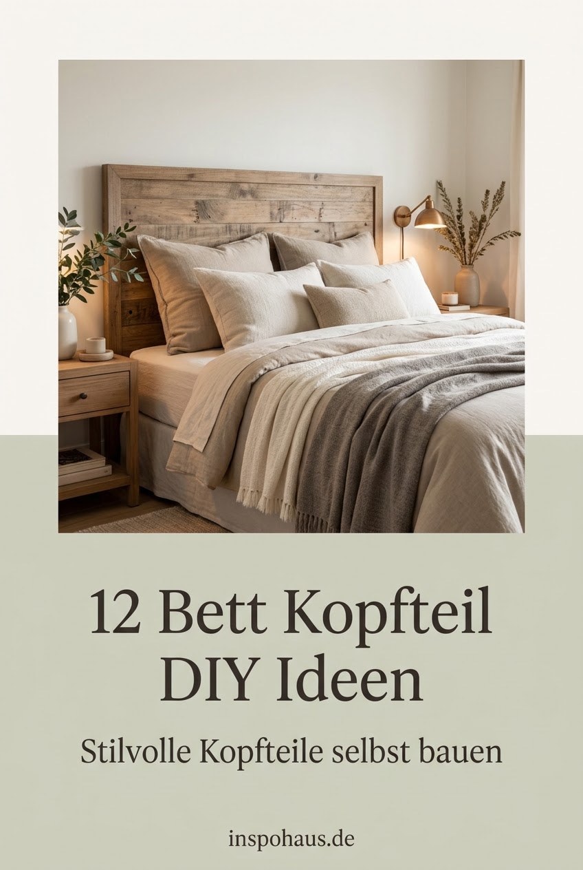 12 Bett Kopfteil DIY Ideen: Stilvolle Kopfteile selbst bauen für ein Schlafzimmer mit Charakter
