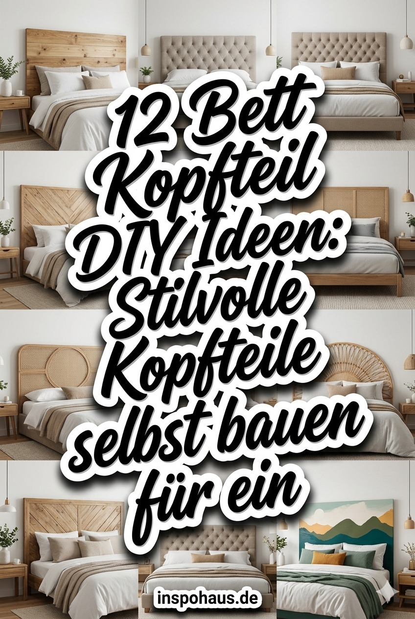 12 Bett Kopfteil DIY Ideen: Stilvolle Kopfteile selbst bauen für ein Schlafzimmer mit Charakter