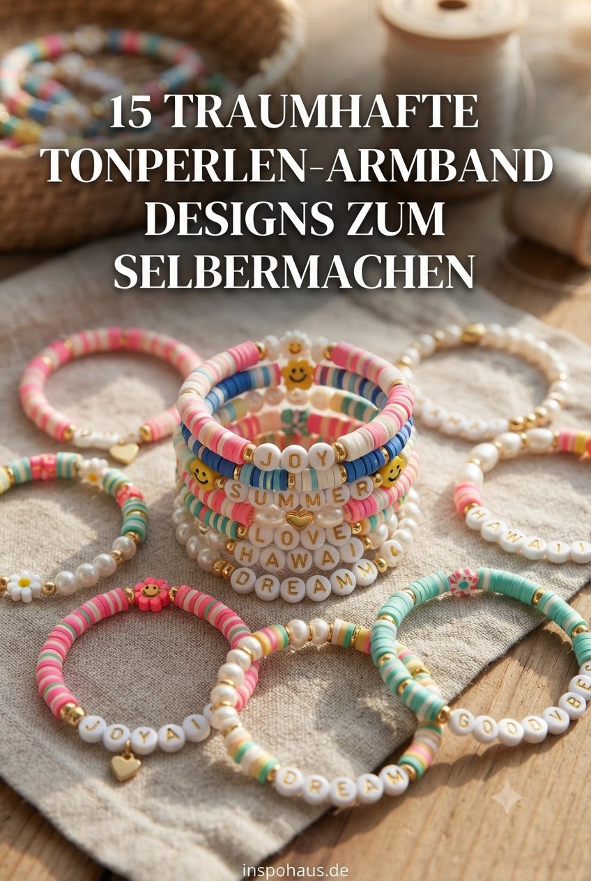 15 Traumhafte Tonperlen-Armband Designs zum Selbermachen