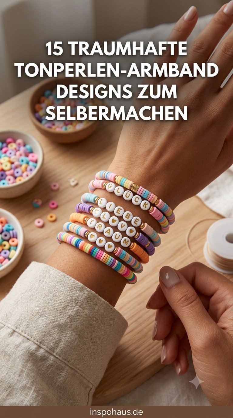 15 Traumhafte Tonperlen-Armband Designs zum Selbermachen