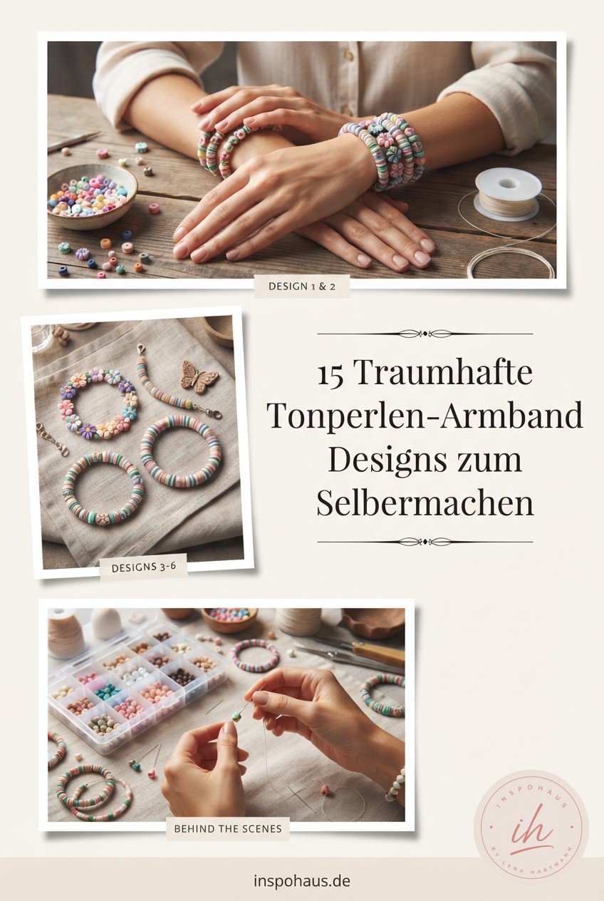 15 Traumhafte Tonperlen-Armband Designs zum Selbermachen