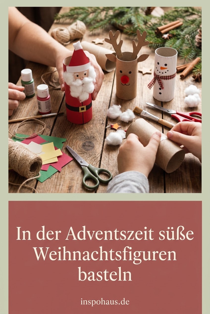In der Adventszeit süße Weihnachtsfiguren basteln