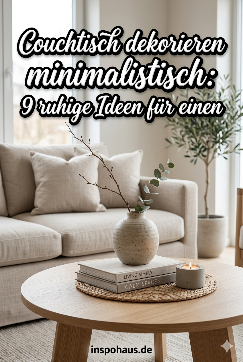 Couchtisch dekorieren minimalistisch: 9 ruhige Ideen für einen stilvollen Wohnzimmertisch