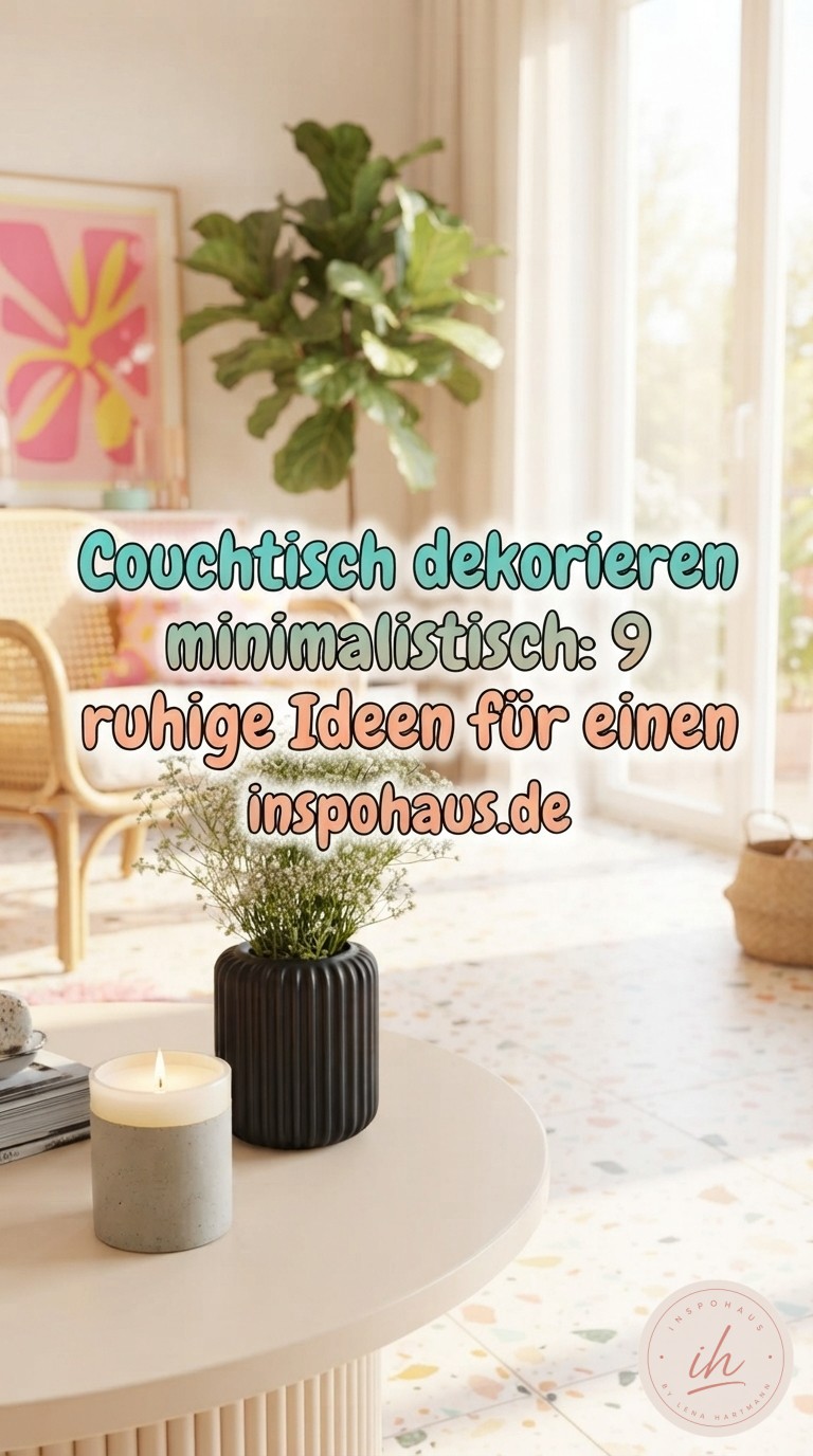 Couchtisch dekorieren minimalistisch: 9 ruhige Ideen für einen stilvollen Wohnzimmertisch