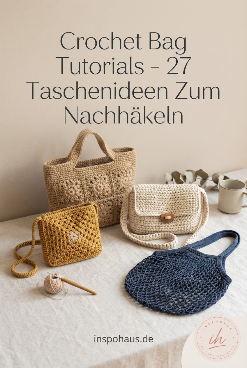 Crochet Bag Tutorials - 27 Taschenideen Zum Nachhäkeln