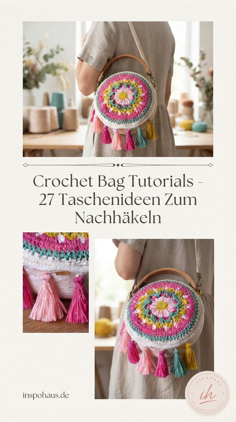 Crochet Bag Tutorials - 27 Taschenideen Zum Nachhäkeln