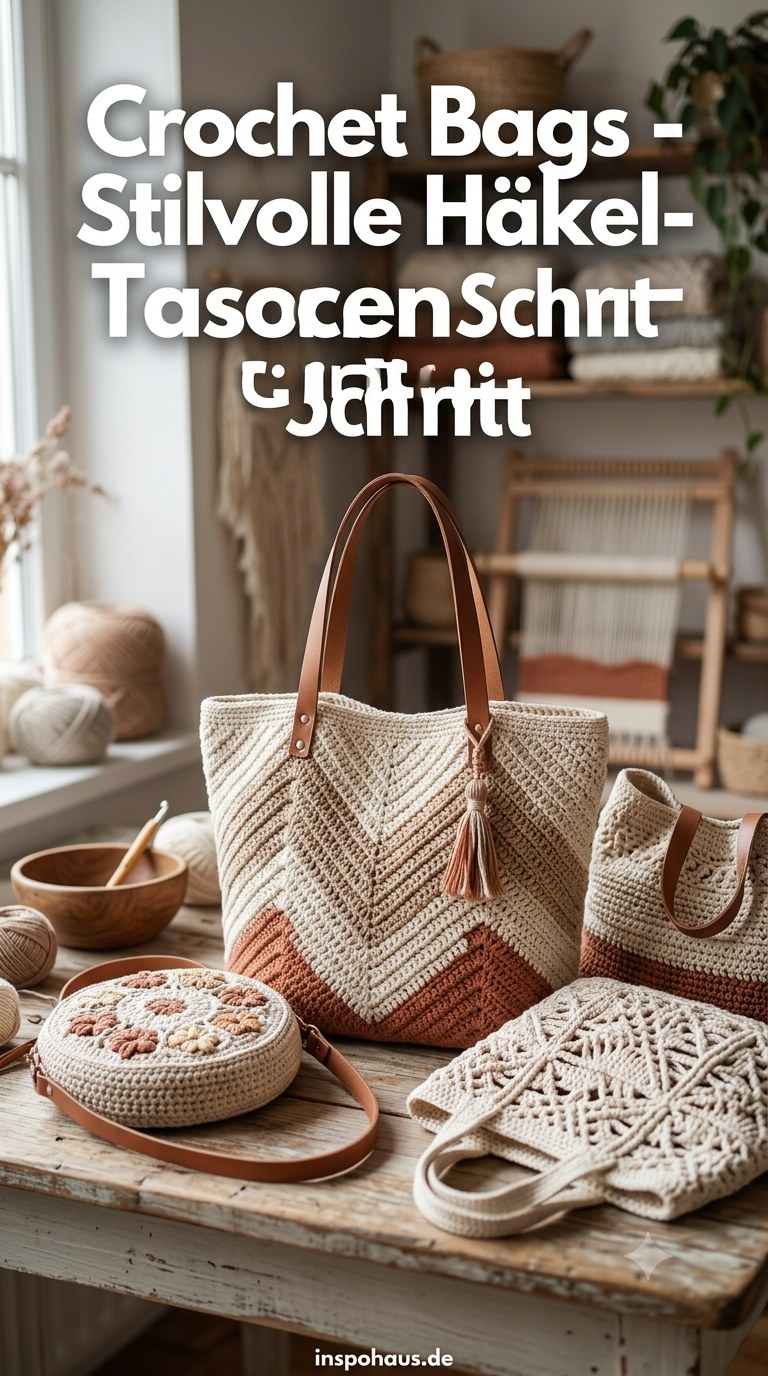 Crochet Bags - Stilvolle Häkel - Taschen Schritt Für Schritt