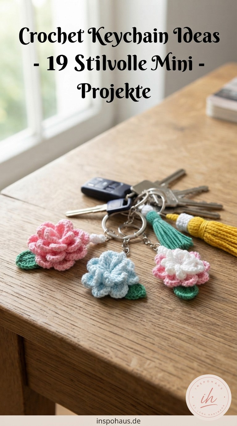 Crochet Keychain Ideas - 19 Stilvolle Mini - Projekte