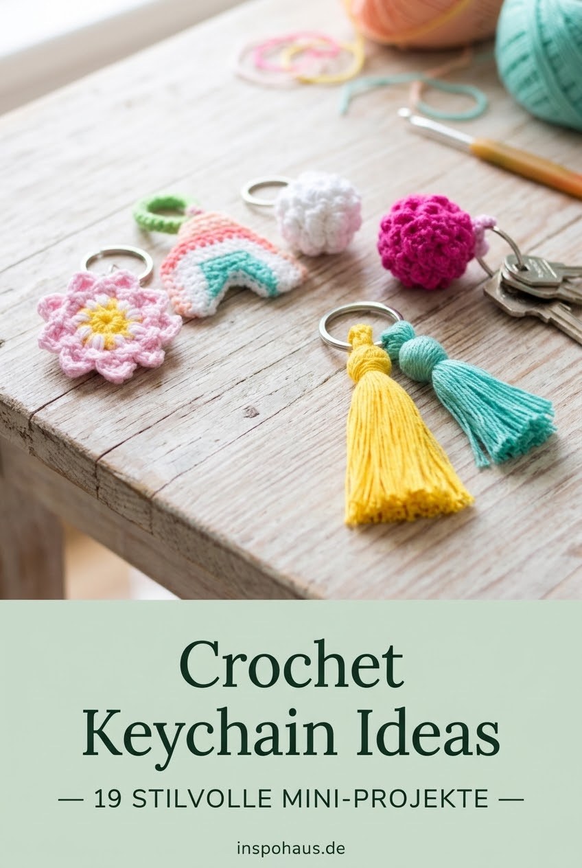 Crochet Keychain Ideas - 19 Stilvolle Mini - Projekte