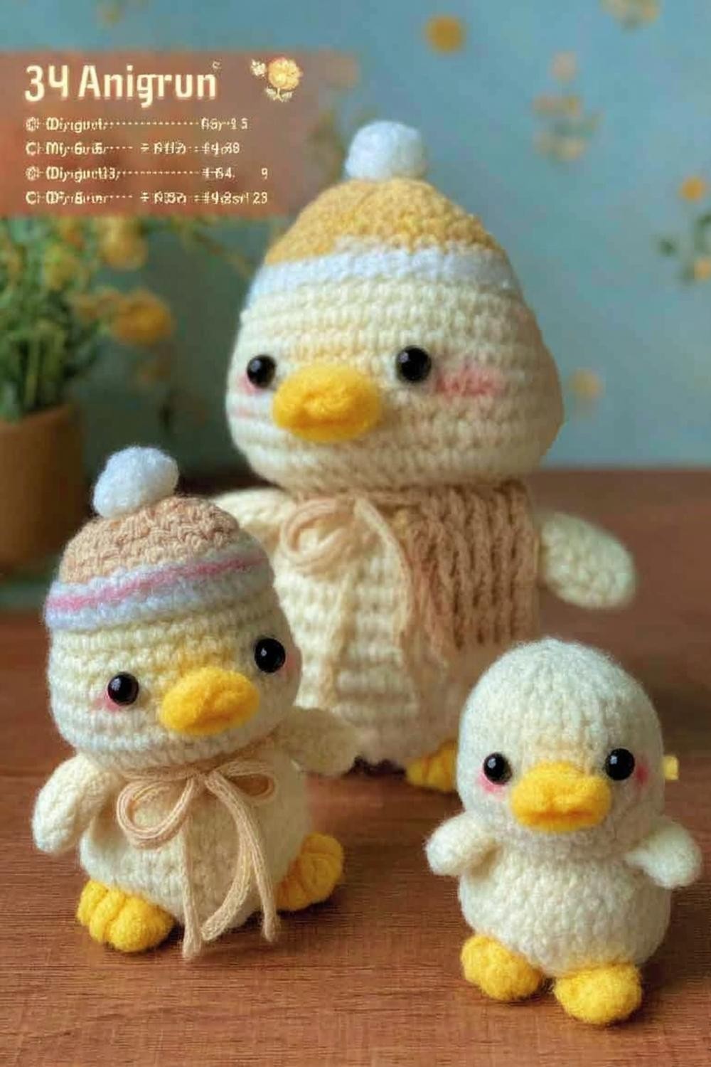 Entchen Familie Gelb