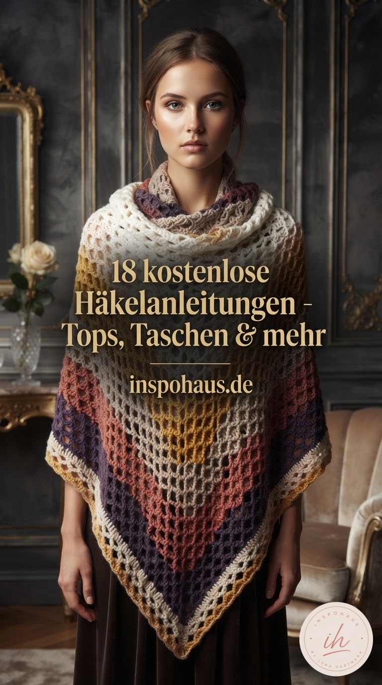 18 kostenlose Häkelanleitungen - Tops, Taschen & mehr