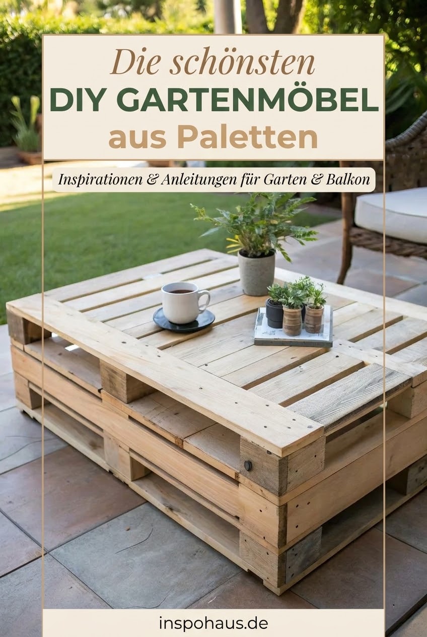 Die schönsten DIY Gartenmöbel aus Paletten