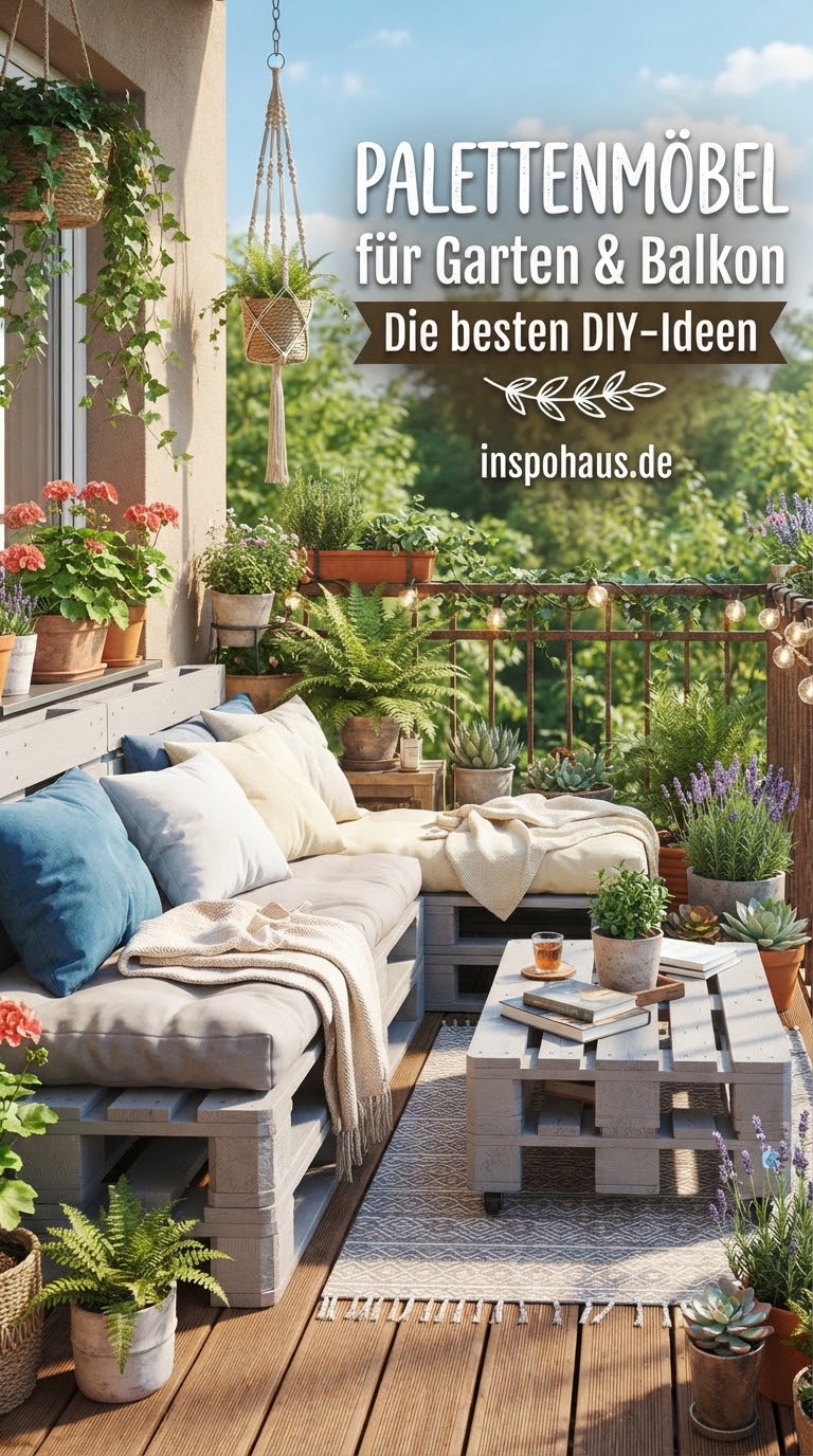 Palettenmöbel für Garten & Balkon: Die besten DIY-Ideen