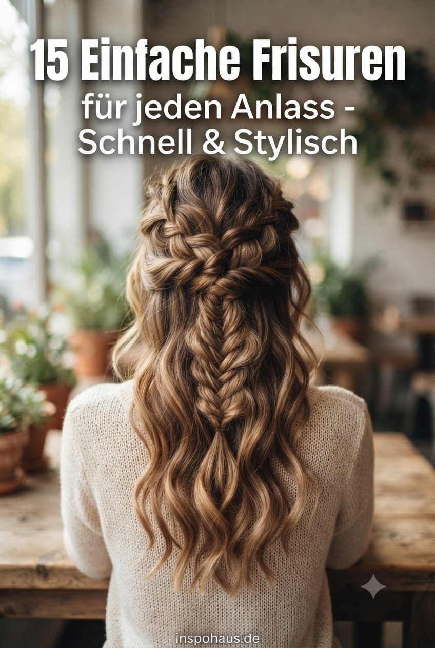 15 Einfache Frisuren für jeden Anlass - Schnell & Stylisch