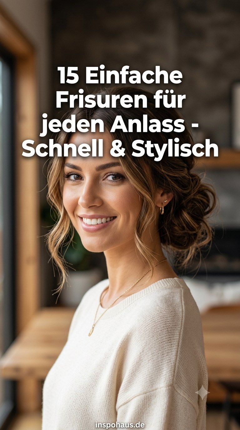 15 Einfache Frisuren für jeden Anlass - Schnell & Stylisch